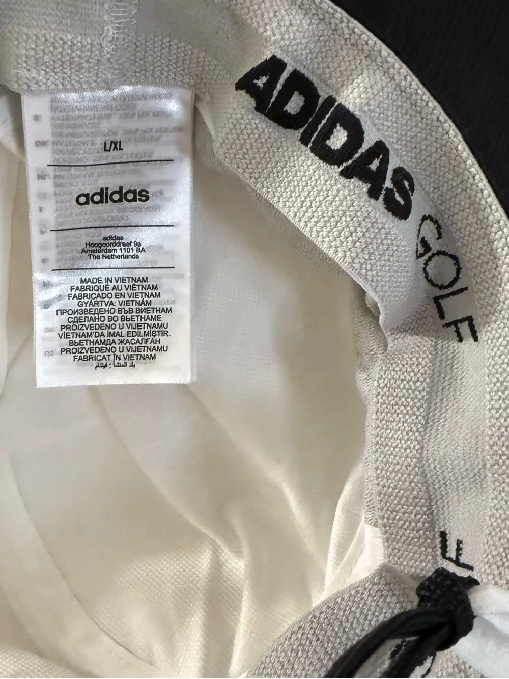 Adidas Golf Wide Brim Sun Hat White L/XL UPF Bucket Boonie Hat NWOT